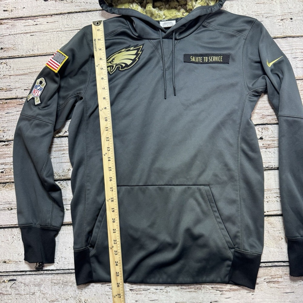 Nike Philadelphia Eagles Hoodie Mens Small Salute To Service NFL ThermaFit - Picture 4 of 7